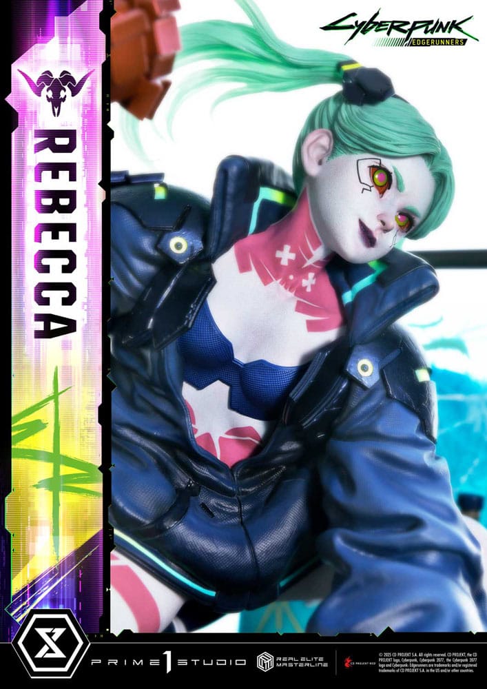 Cyberpunk: Edgerunners statuette Real Elite Masterline Series 1/4 Rebecca 54 cm