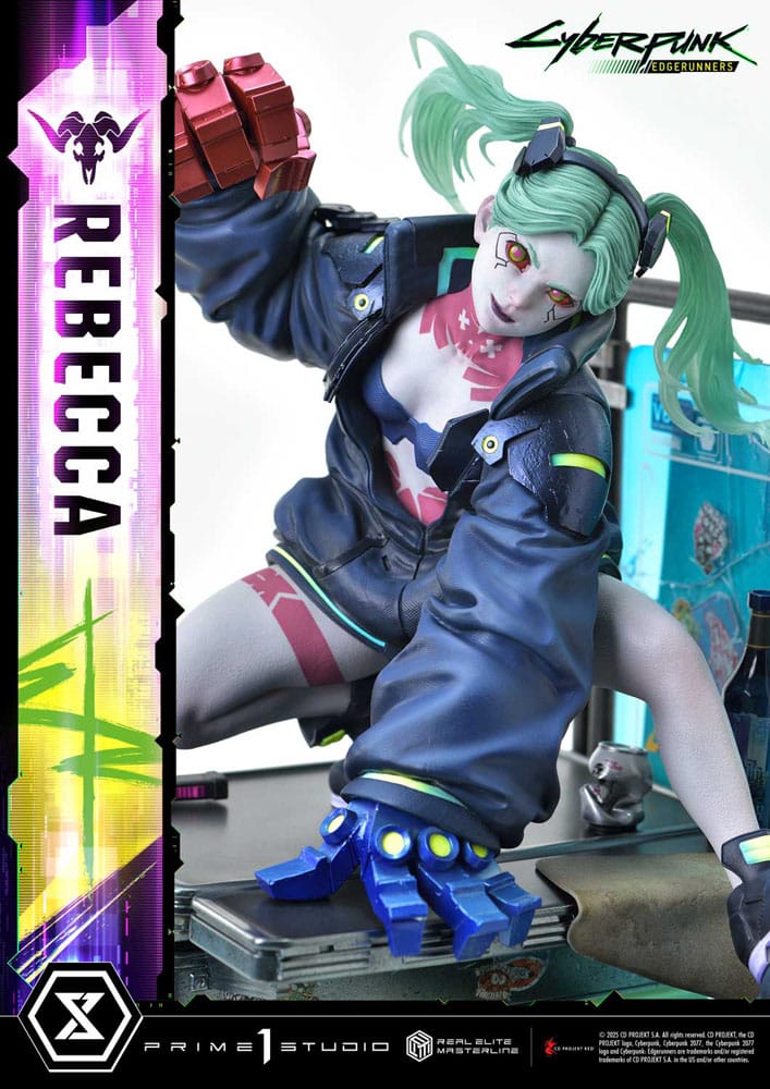 Cyberpunk: Edgerunners statuette Real Elite Masterline Series 1/4 Rebecca 54 cm