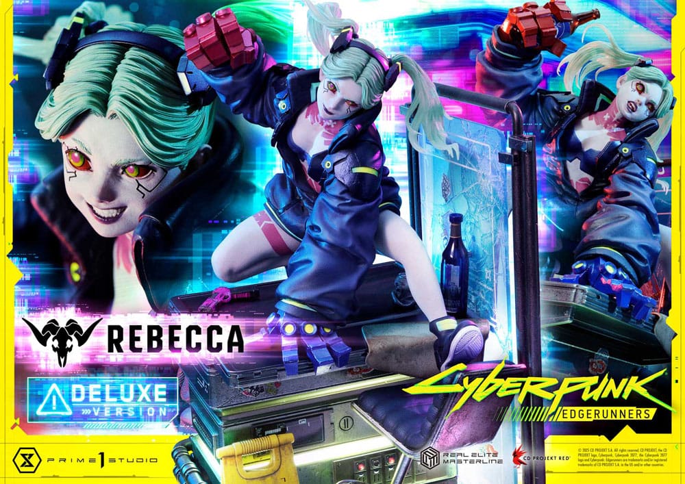 Cyberpunk: Edgerunners statuette Real Elite Masterline Series 1/4 Rebecca Deluxe Version 54 cm