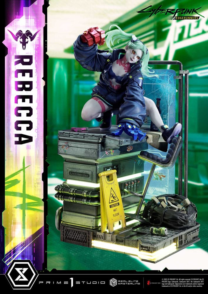 Cyberpunk: Edgerunners statuette Real Elite Masterline Series 1/4 Rebecca Deluxe Version 54 cm