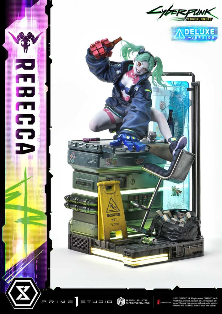 Cyberpunk: Edgerunners statuette Real Elite Masterline Series 1/4 Rebecca Deluxe Version 54 cm