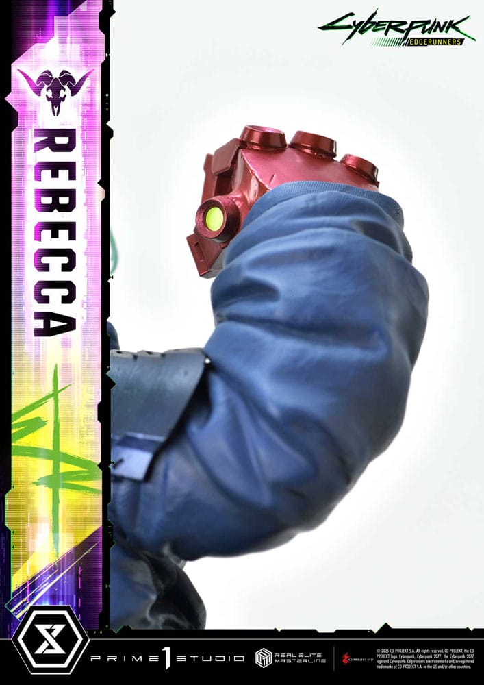 Cyberpunk: Edgerunners statuette Real Elite Masterline Series 1/4 Rebecca Deluxe Version 54 cm