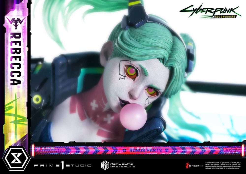 Cyberpunk: Edgerunners statuette Real Elite Masterline Series 1/4 Rebecca Deluxe Bonus Version 54 cm