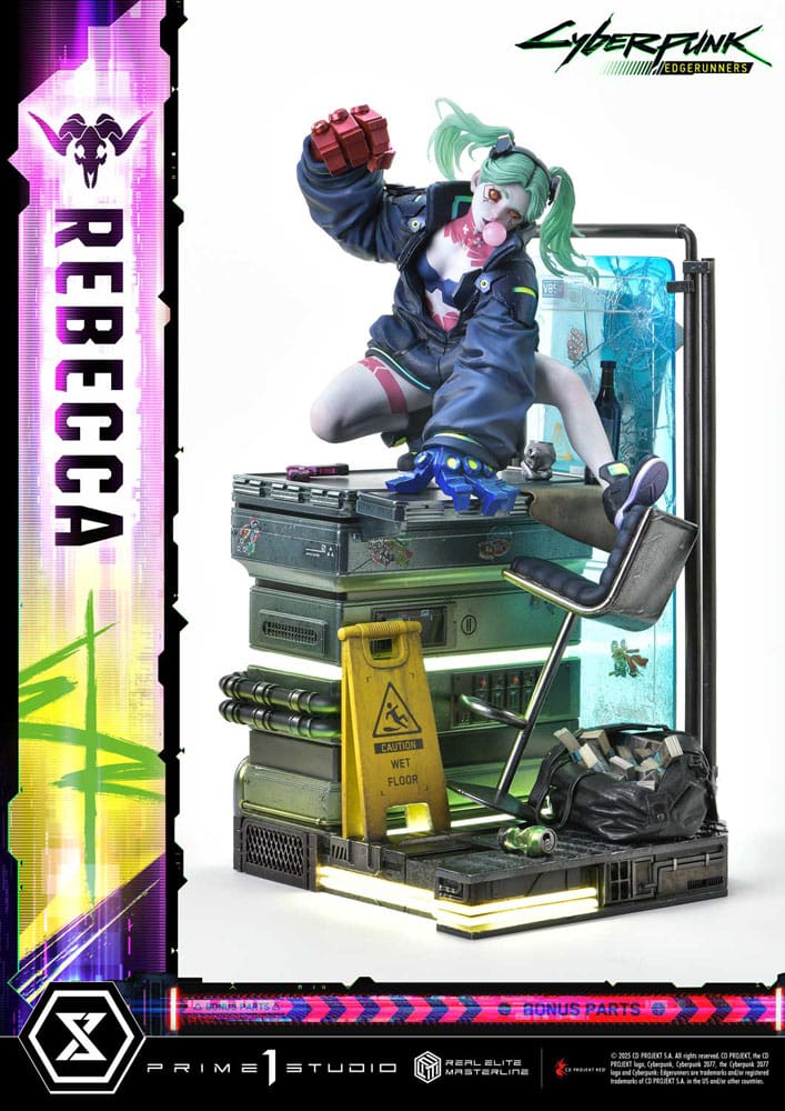 Cyberpunk: Edgerunners statuette Real Elite Masterline Series 1/4 Rebecca Deluxe Bonus Version 54 cm