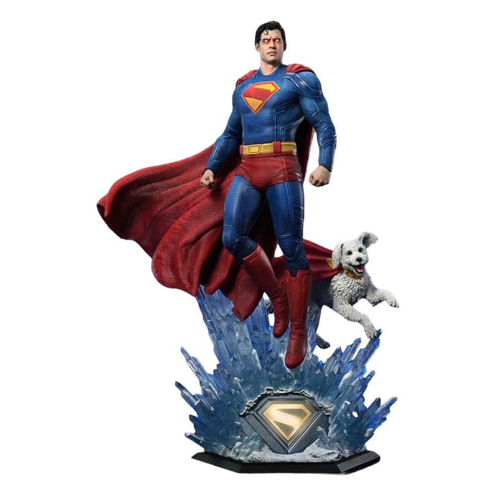 Superman (2025) statuette Real Elite Masterline Series 1/3 Superman with Krypto Bonus Version 95 cm