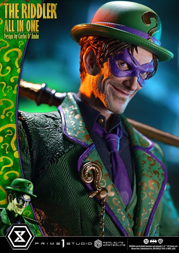 DC Comics Real Elite Masterline Series Statue 1/3 The Riddler All In One (Design by Carlos D'Anda) 74 cm