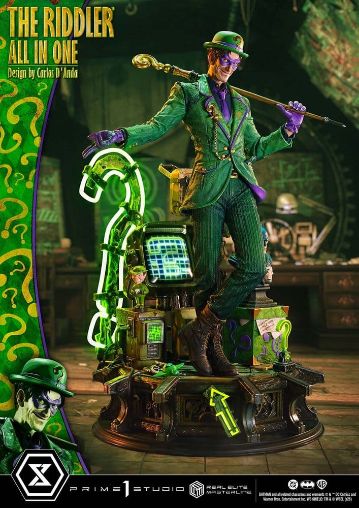 DC Comics Real Elite Masterline Series Statue 1/3 The Riddler All In One (Design by Carlos D'Anda) 74 cm