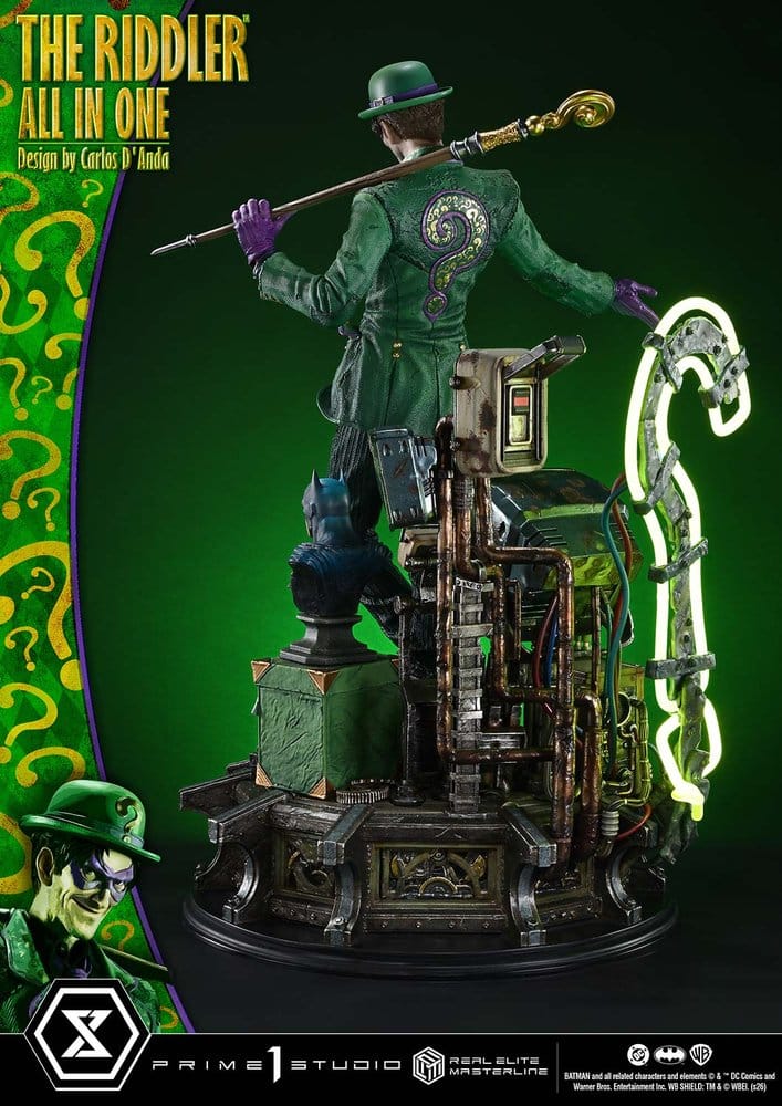 DC Comics Real Elite Masterline Series Statue 1/3 The Riddler All In One (Design by Carlos D'Anda) 74 cm