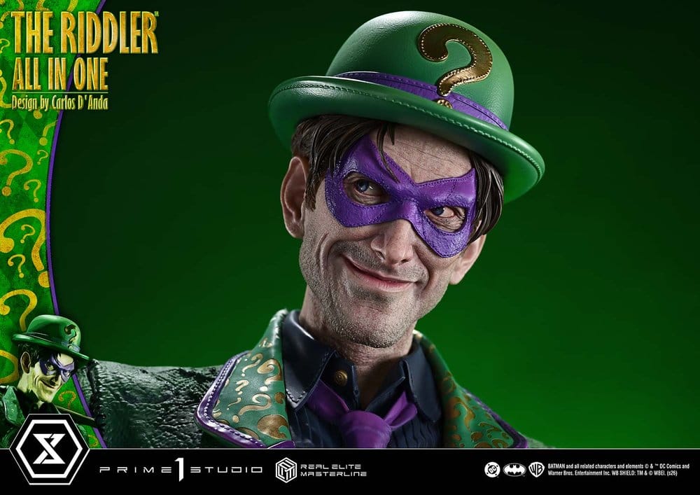 DC Comics Real Elite Masterline Series Statue 1/3 The Riddler All In One (Design by Carlos D'Anda) 74 cm