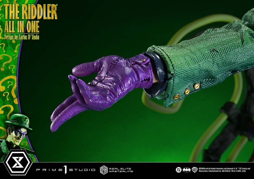 DC Comics Real Elite Masterline Series Statue 1/3 The Riddler All In One (Design by Carlos D'Anda) 74 cm
