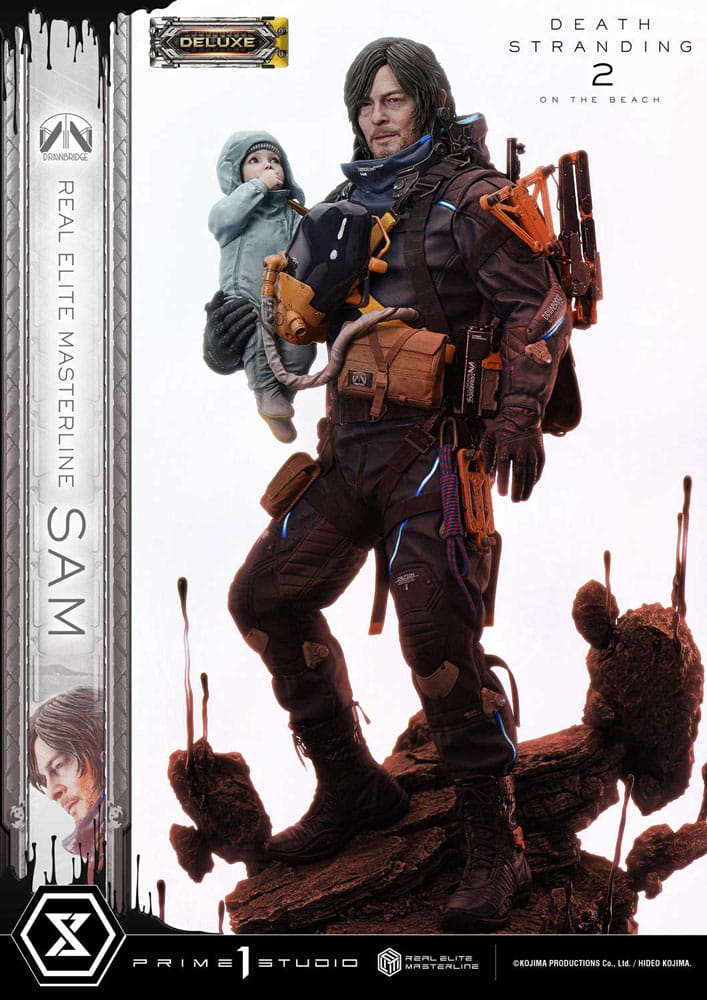 Death Stranding 2: On the Beach statuette Real Elite Masterline Series 1/3 Sam Deluxe Bonus Version 83 cm