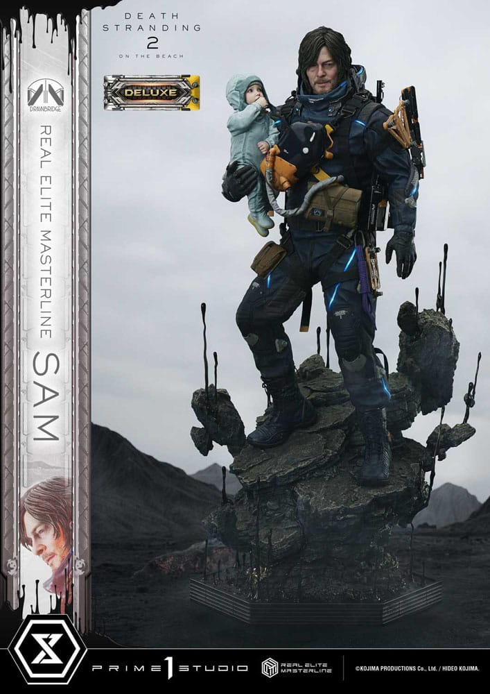 Death Stranding 2: On the Beach statuette Real Elite Masterline Series 1/3 Sam Deluxe Bonus Version 83 cm