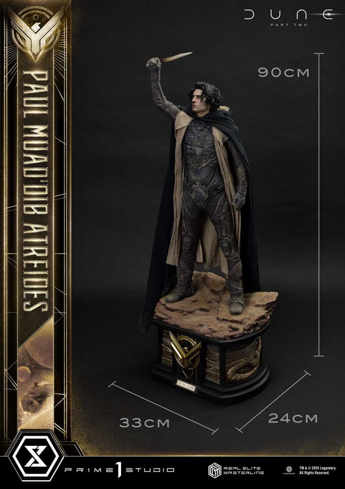 Dune: Part Two statuette Real Elite Masterline Series 1/3 Paul Atreides 90 cm