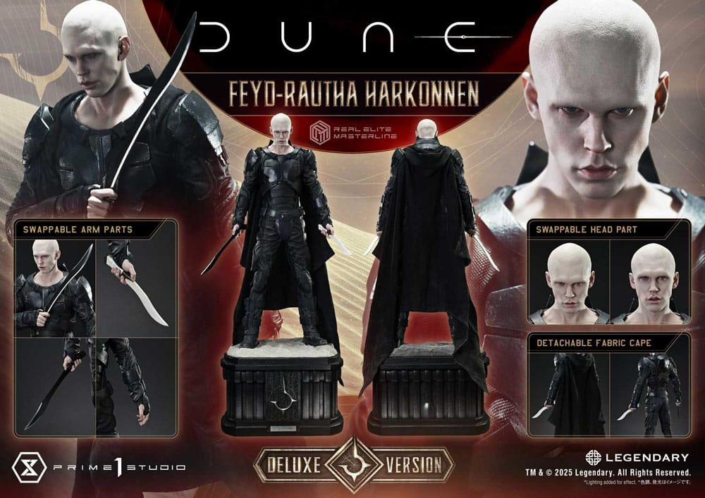 Dune: Part Two statuette Real Elite Masterline Series 1/3 Feyd-Rautha Harkonnen Ultimate Version 83 cm