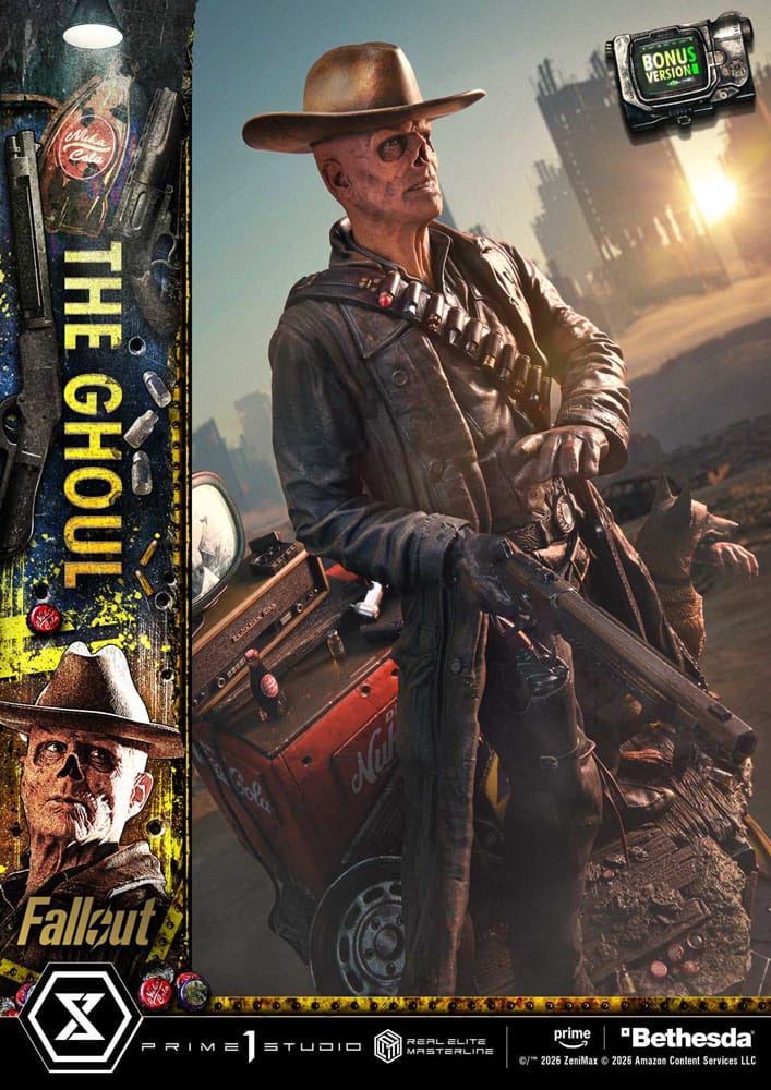 Fallout (TV Series) statuette Real Elite Masterline Series 1/4 The Ghoul DX Bonus Version 64 cm