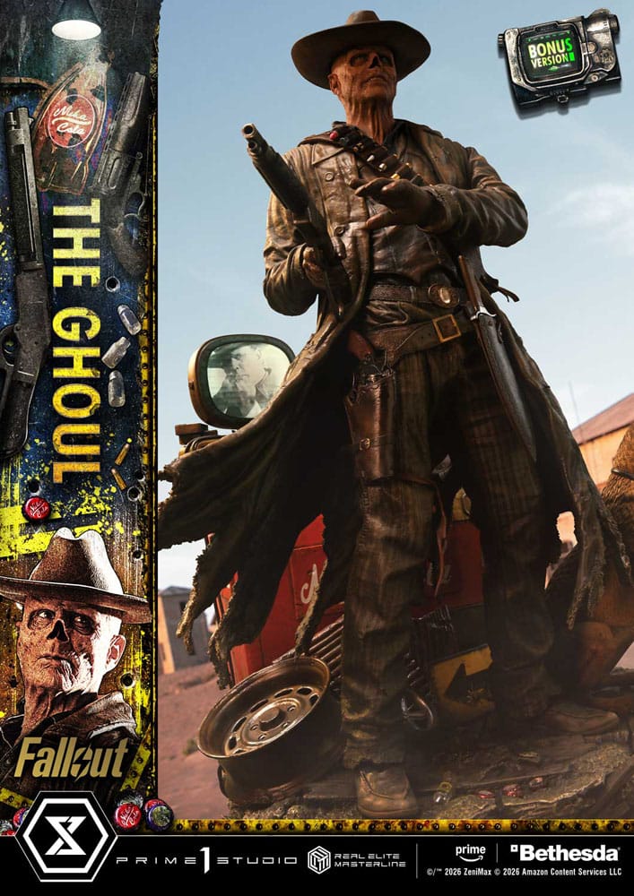 Fallout (TV Series) statuette Real Elite Masterline Series 1/4 The Ghoul DX Bonus Version 64 cm