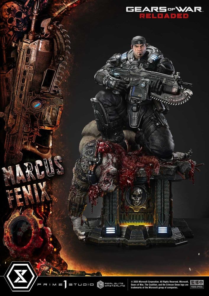 Gears of War: Reloaded statuette Real Elite Masterline Series 1/3 Marcus Fenix Ultimate Version 97 cm