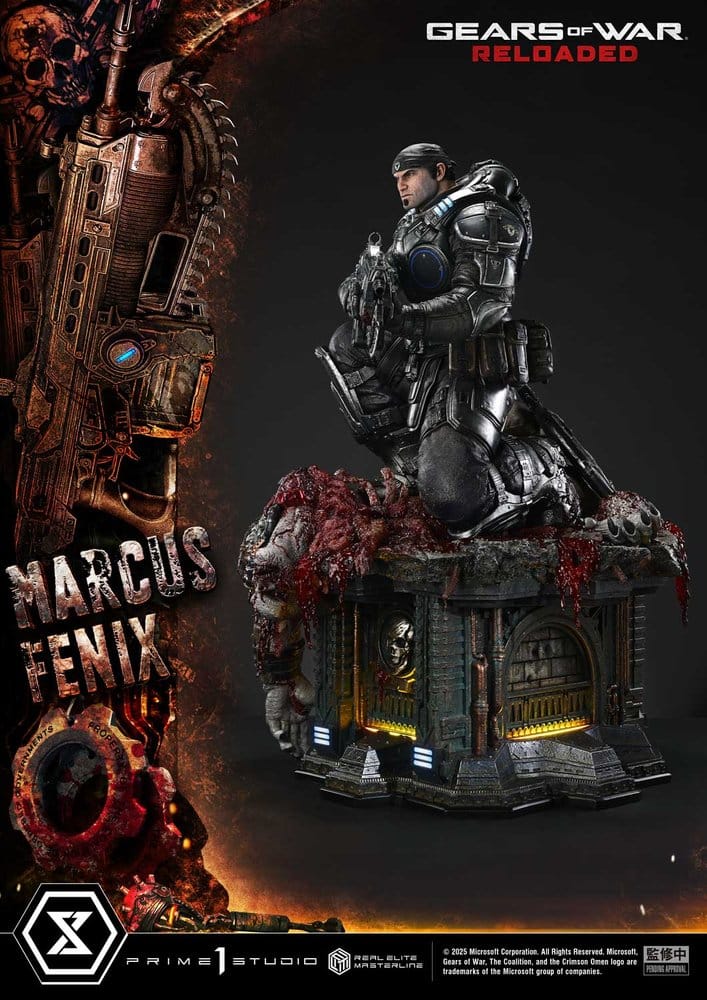 Gears of War: Reloaded statuette Real Elite Masterline Series 1/3 Marcus Fenix Ultimate Version 97 cm