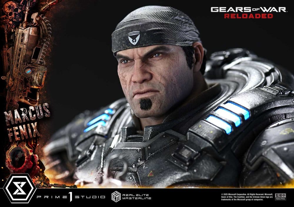 Gears of War: Reloaded statuette Real Elite Masterline Series 1/3 Marcus Fenix Ultimate Version 97 cm