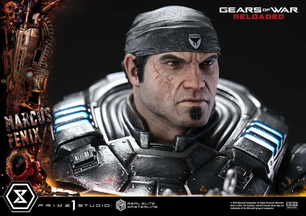 Gears of War: Reloaded statuette Real Elite Masterline Series 1/3 Marcus Fenix Ultimate Version 97 cm