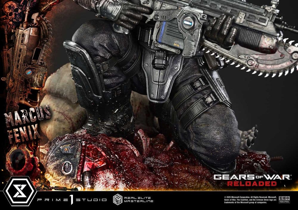 Gears of War: Reloaded statuette Real Elite Masterline Series 1/3 Marcus Fenix Ultimate Version 97 cm