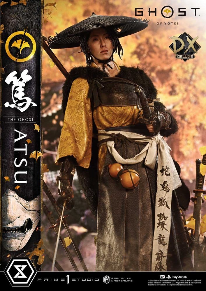 Ghost of Yotei Real Elite Masterline Statue 1/4 Atsu DX Bonus Version 59 cm