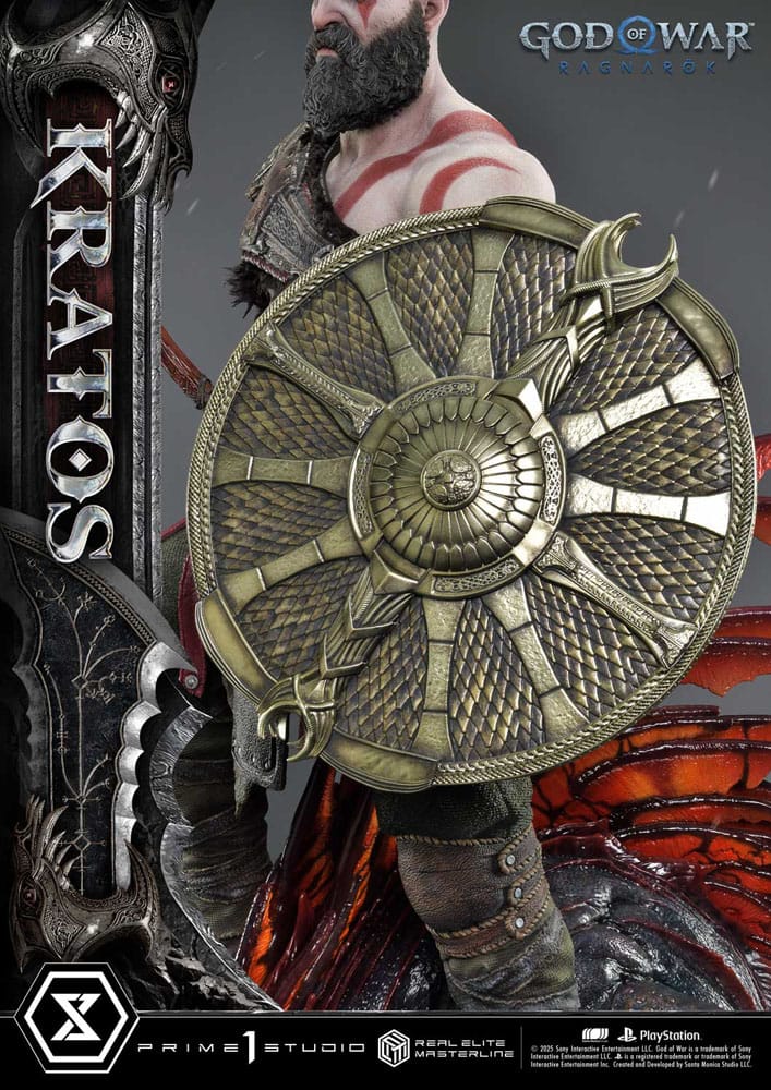 God of War: Ragnarok statuette Real Elite Masterline Series 1/3 Kratos Ultimate Version 95 cm