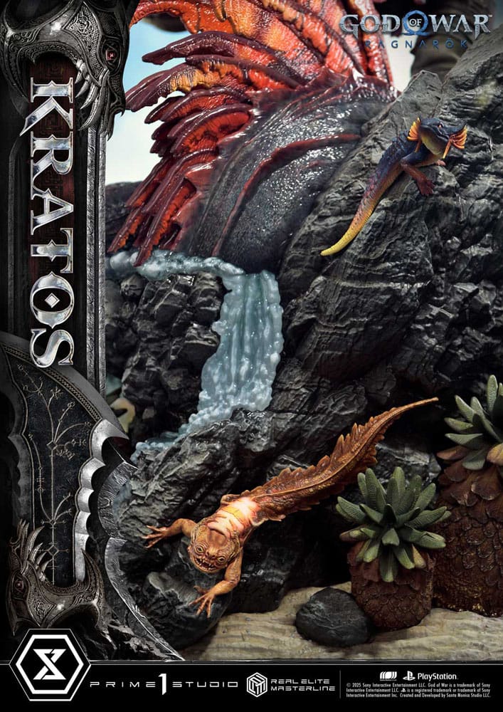 God of War: Ragnarok statuette Real Elite Masterline Series 1/3 Kratos Ultimate Version 95 cm