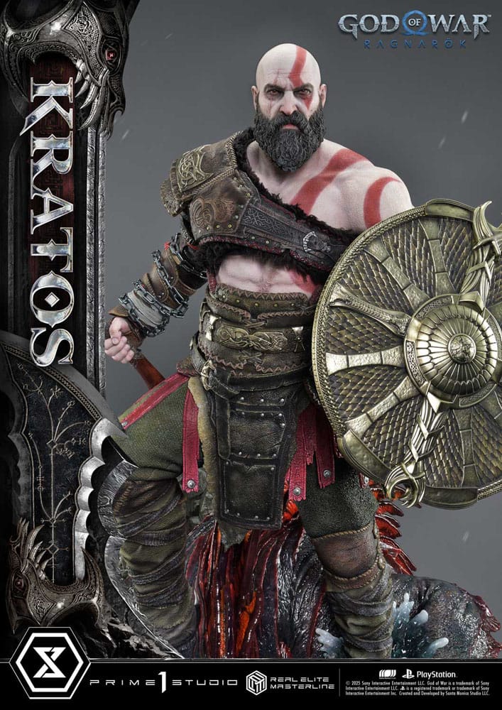 God of War: Ragnarok statuette Real Elite Masterline Series 1/3 Kratos Ultimate Version 95 cm