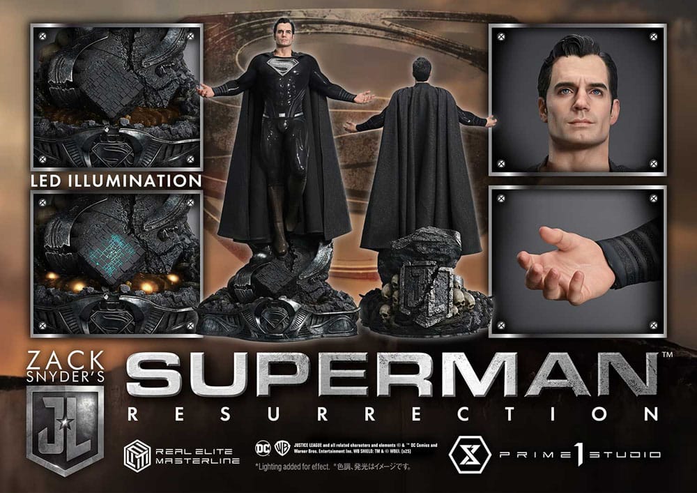 Zack Snyder's Justice League statuette Real Elite Masterline Series 1/3 Superman Resurrection Deluxe Ver. 95 cm