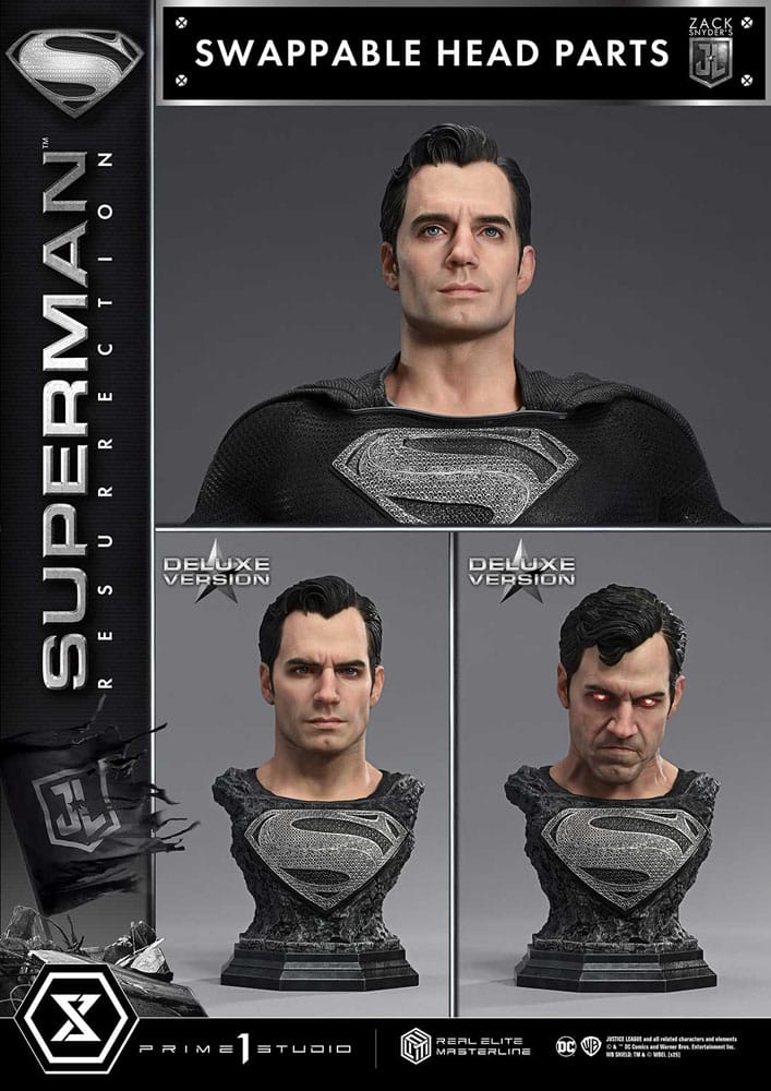 Zack Snyder's Justice League statuette Real Elite Masterline Series 1/3 Superman Resurrection Deluxe Ver. 95 cm