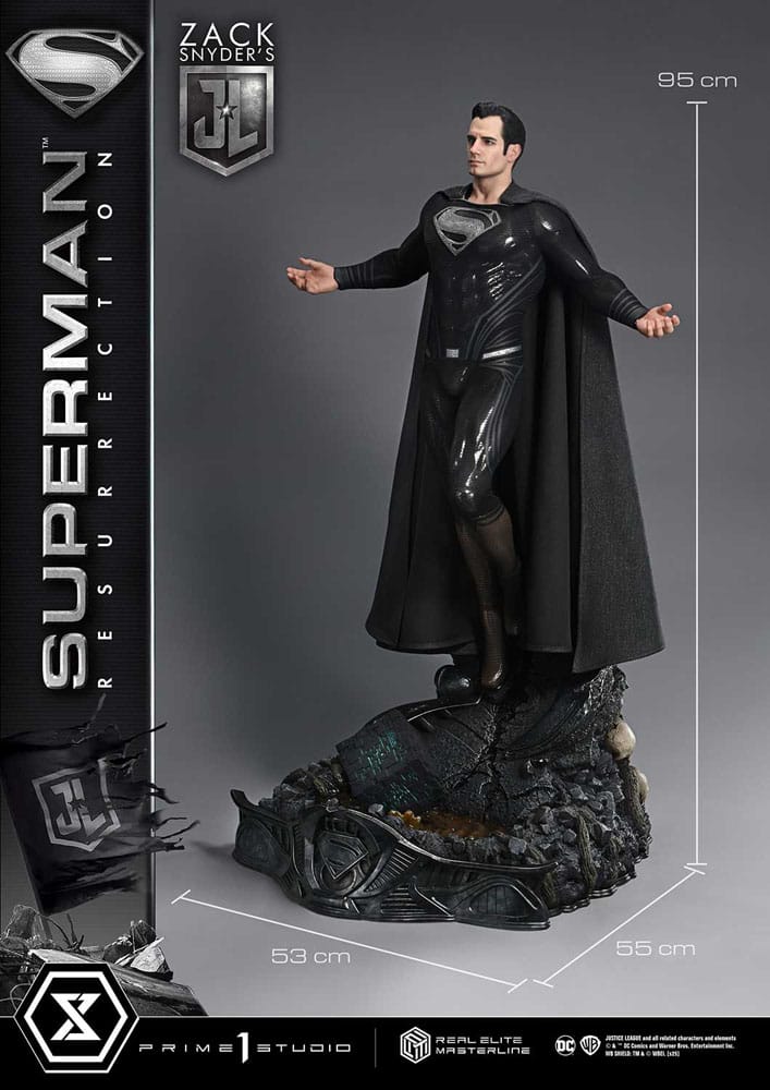 Zack Snyder's Justice League statuette Real Elite Masterline Series 1/3 Superman Resurrection Deluxe Ver. 95 cm