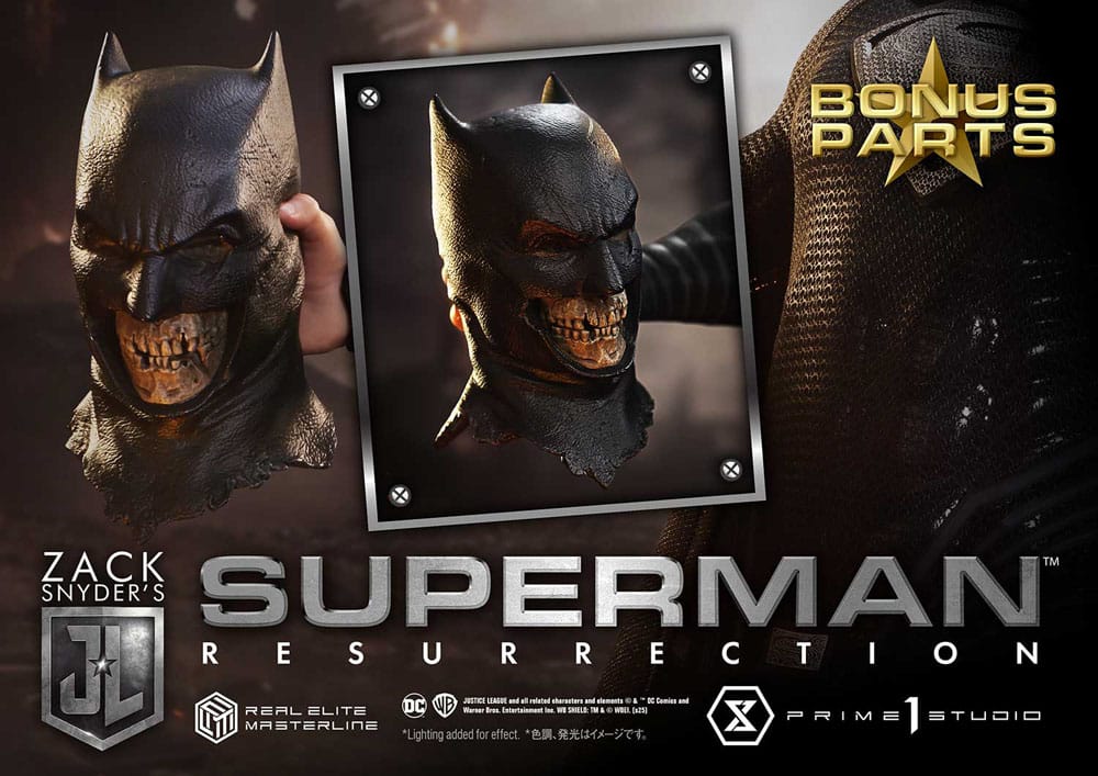 Zack Snyder's Justice League statuette Real Elite Masterline Series 1/3 Superman Resurrection Deluxe Bonus Ver. 95 cm