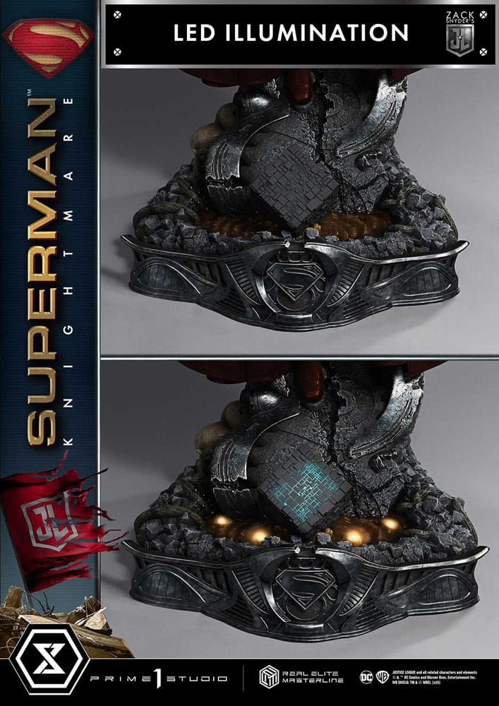 Zack Snyder's Justice League statuette Real Elite Masterline Series 1/3 Superman Knightmare Color Edition 95 cm