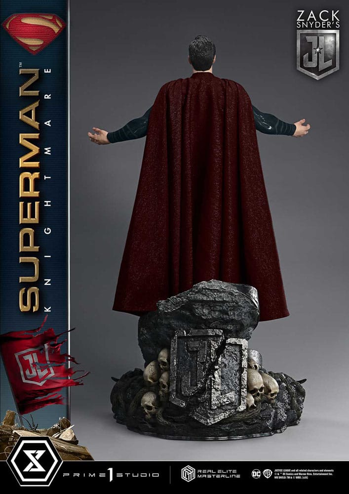 Zack Snyder's Justice League statuette Real Elite Masterline Series 1/3 Superman Knightmare Color Edition 95 cm