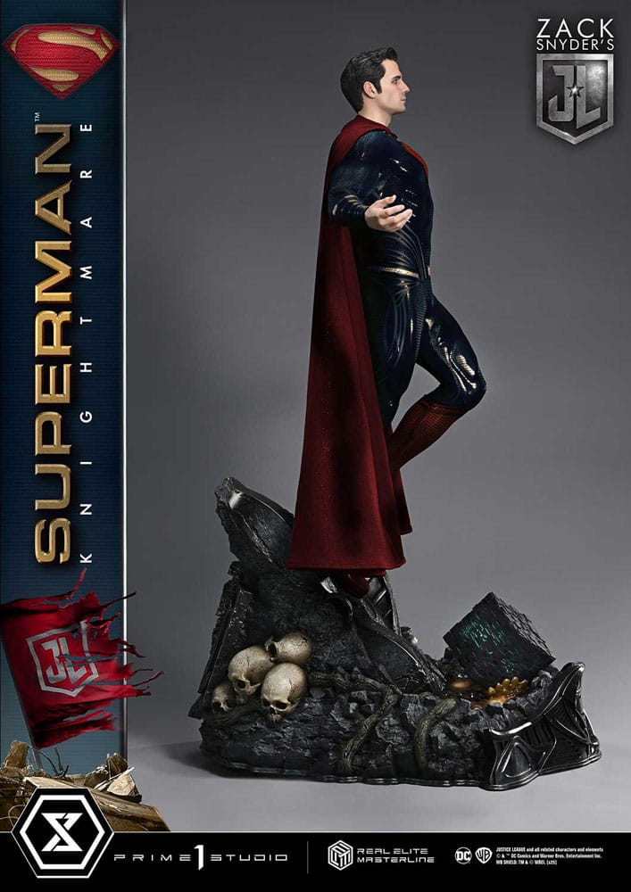Zack Snyder's Justice League statuette Real Elite Masterline Series 1/3 Superman Knightmare Color Edition 95 cm