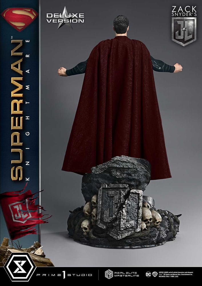 Zack Snyder's Justice League statuette Real Elite Masterline Series 1/3 Superman Knightmare Color Edition Deluxe Ver. 95 cm