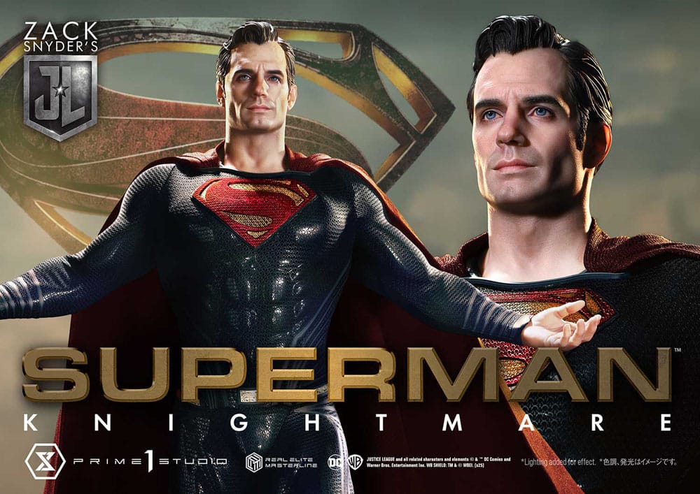 Zack Snyder's Justice League statuette Real Elite Masterline Series 1/3 Superman Knightmare Color Edition Deluxe Ver. 95 cm