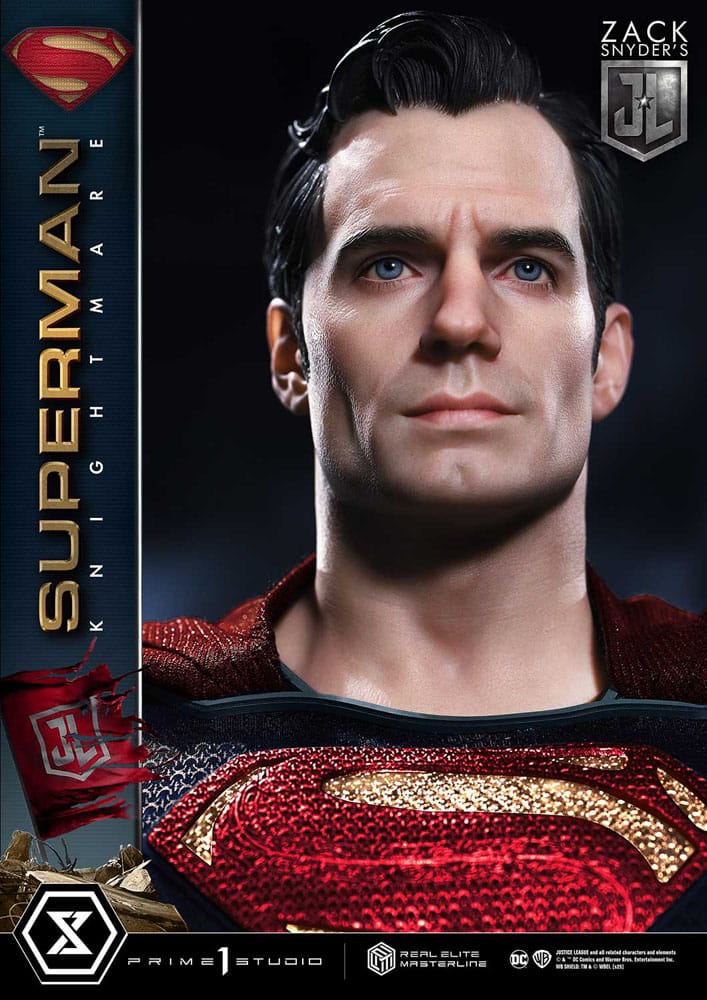 Zack Snyder's Justice League statuette Real Elite Masterline Series 1/3 Superman Knightmare Color Edition Deluxe Ver. 95 cm