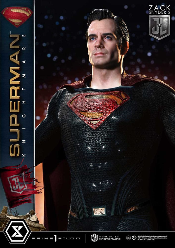 Zack Snyder's Justice League statuette Real Elite Masterline Series 1/3 Superman Knightmare Color Edition Deluxe Ver. 95 cm