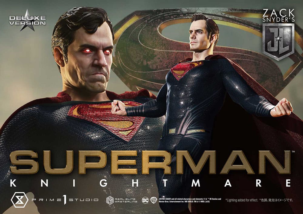 Zack Snyder's Justice League statuette Real Elite Masterline Series 1/3 Superman Knightmare Color Edition Deluxe Ver. 95 cm