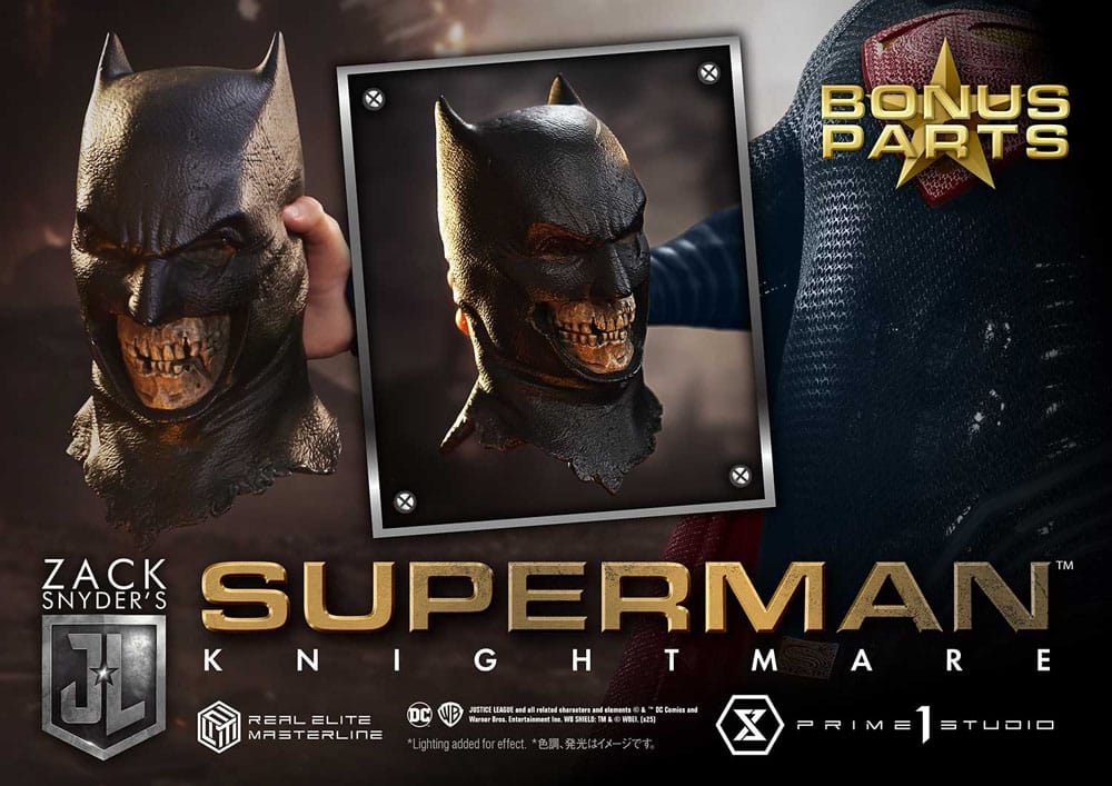 Zack Snyder's Justice League statuette Real Elite Masterline Series 1/3 Superman Knightmare Color Edition Deluxe Bonus Ver. 95 cm