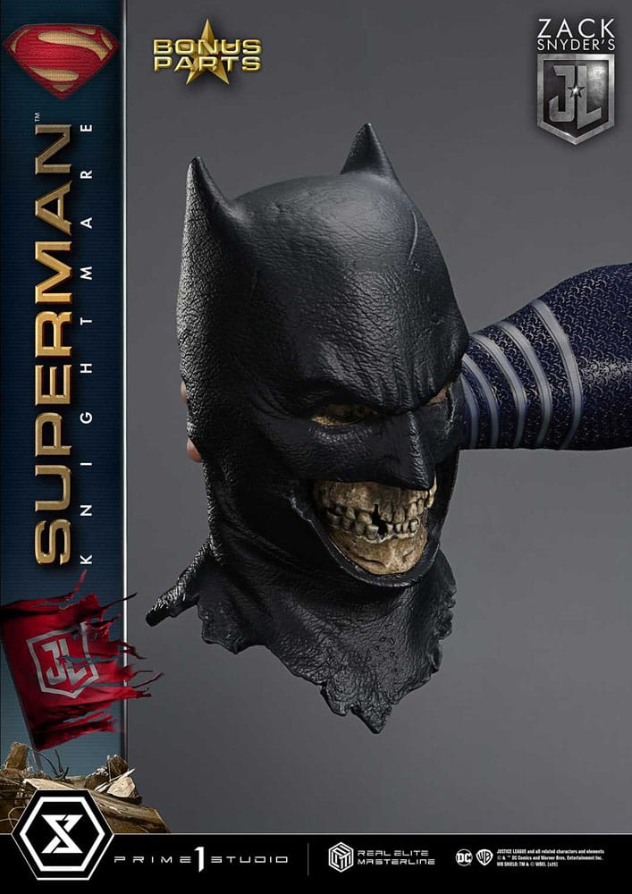 Zack Snyder's Justice League statuette Real Elite Masterline Series 1/3 Superman Knightmare Color Edition Deluxe Bonus Ver. 95 cm