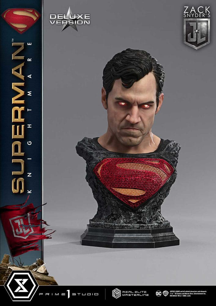 Zack Snyder's Justice League statuette Real Elite Masterline Series 1/3 Superman Knightmare Color Edition Deluxe Bonus Ver. 95 cm