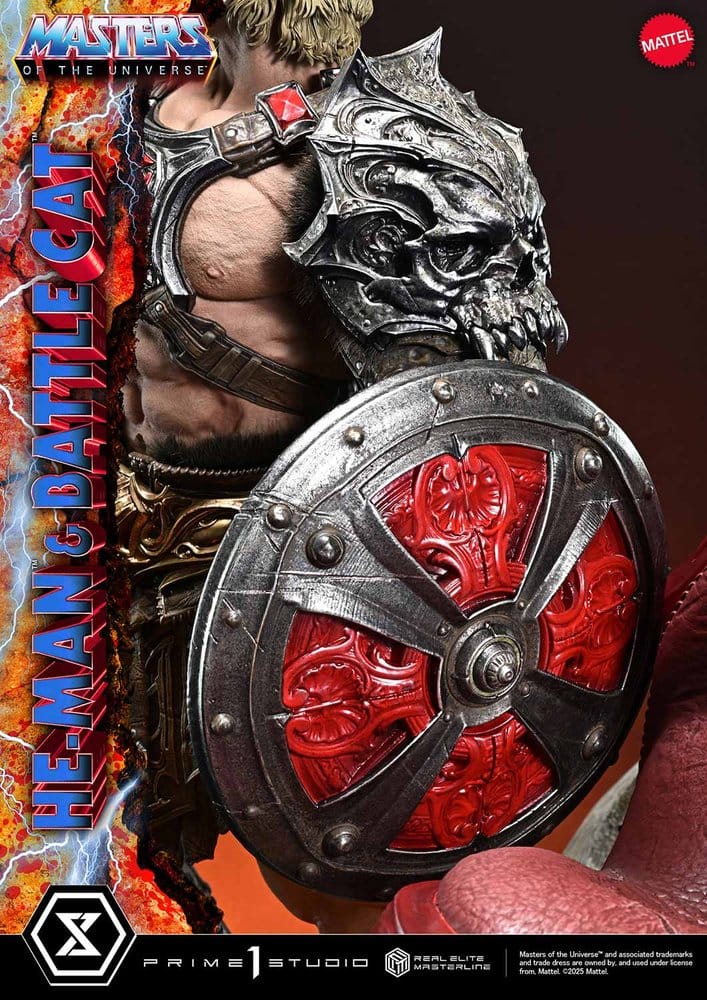 Masters of the Universe statuette Real Elite Masterline Series 1/4 He-Man & Battle Cat 86 cm
