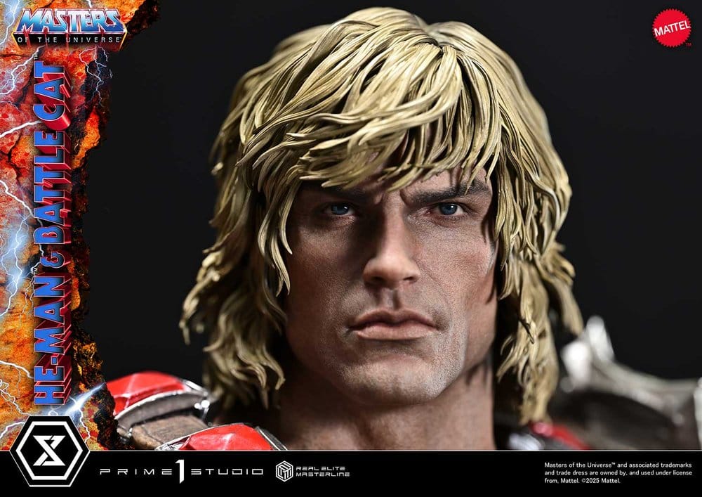 Masters of the Universe statuette Real Elite Masterline Series 1/4 He-Man & Battle Cat 86 cm