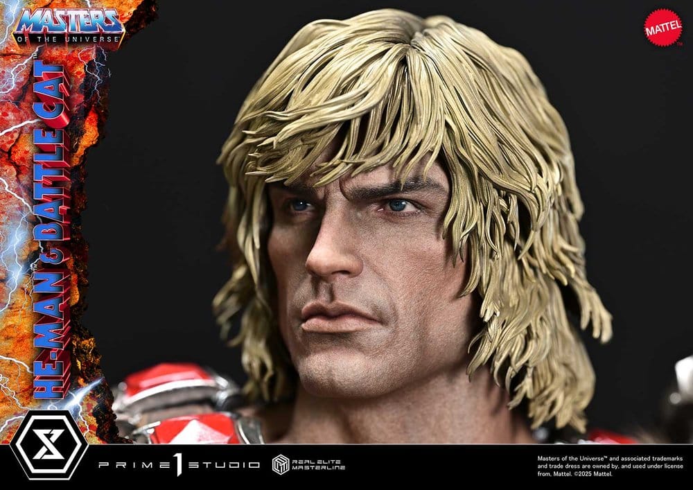 Masters of the Universe statuette Real Elite Masterline Series 1/4 He-Man & Battle Cat 86 cm