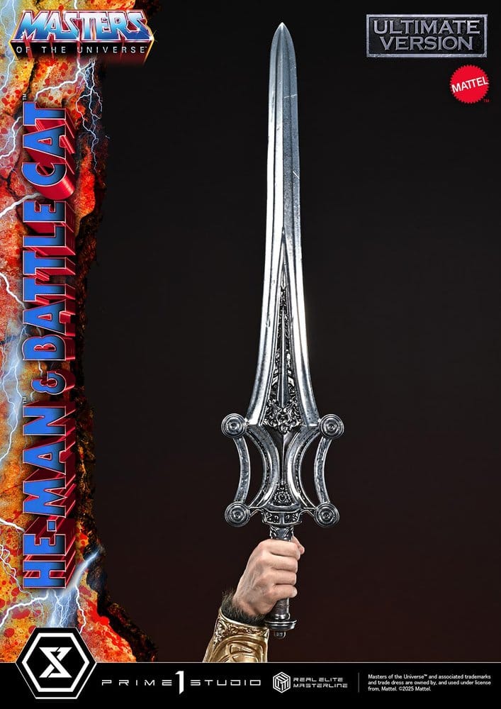 Masters of the Universe statuette Real Elite Masterline Series 1/4 He-Man & Battle Cat Ultimate Version 86 cm