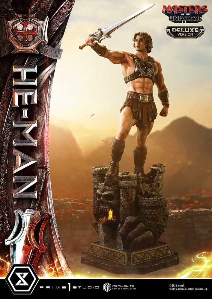 Masters of the Universe (2026 Film) Real Elite Masterline Series Statue 1/3 He-Man Deluxe Version 117 cm