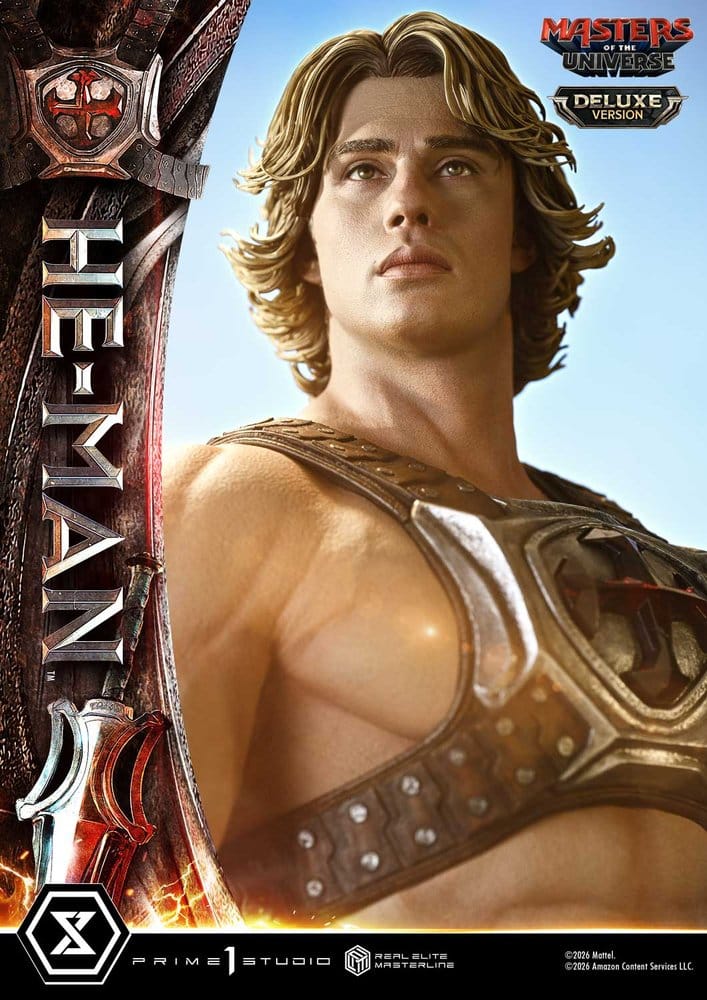 Masters of the Universe (2026 Film) Real Elite Masterline Series Statue 1/3 He-Man Deluxe Version 117 cm